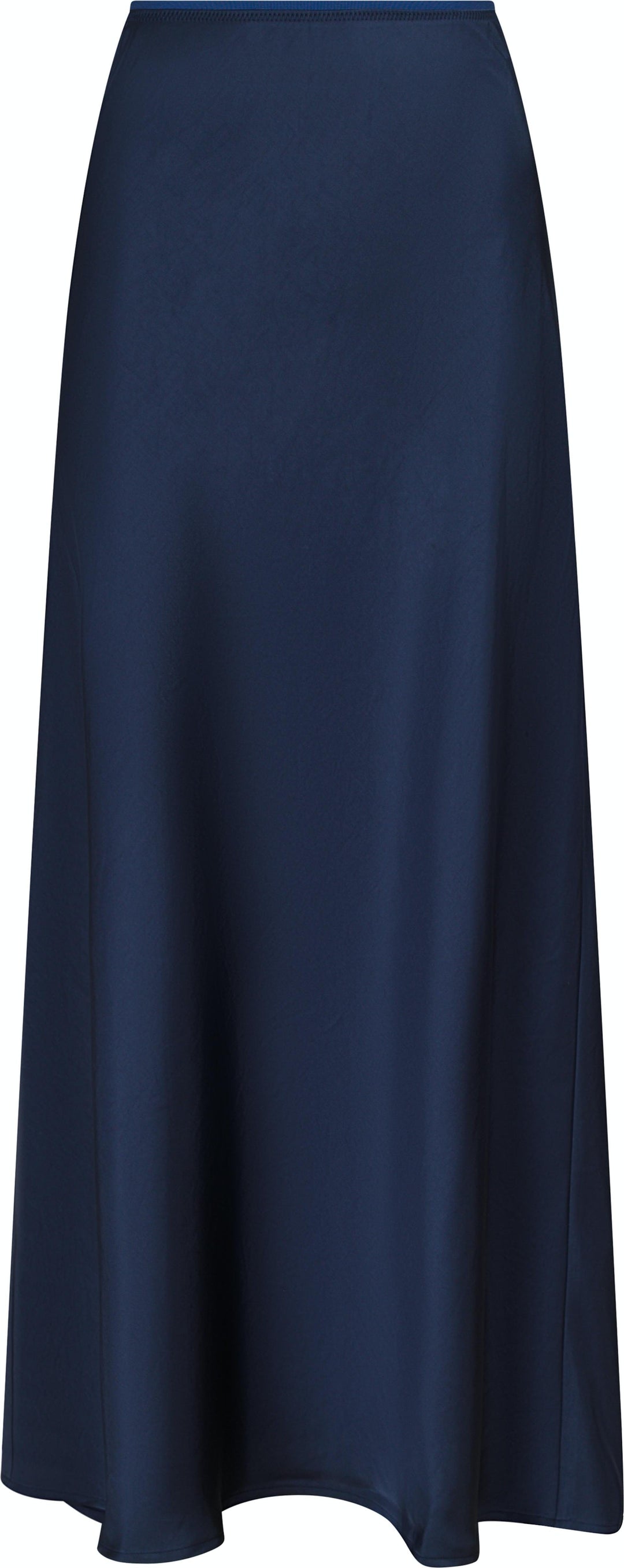 Neo Noir - Vicky Heavy Sateen Skirt - Midnight Blue