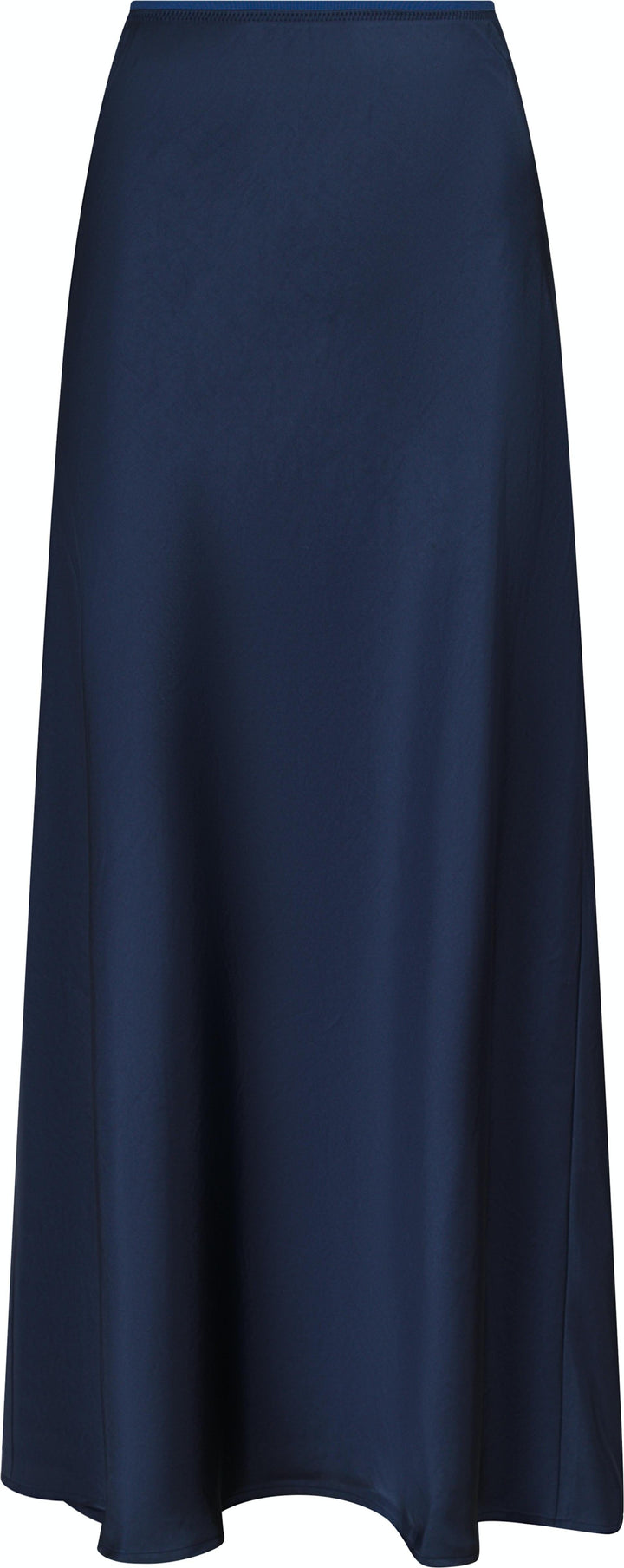 Neo Noir - Vicky Heavy Sateen Skirt - Midnight Blue