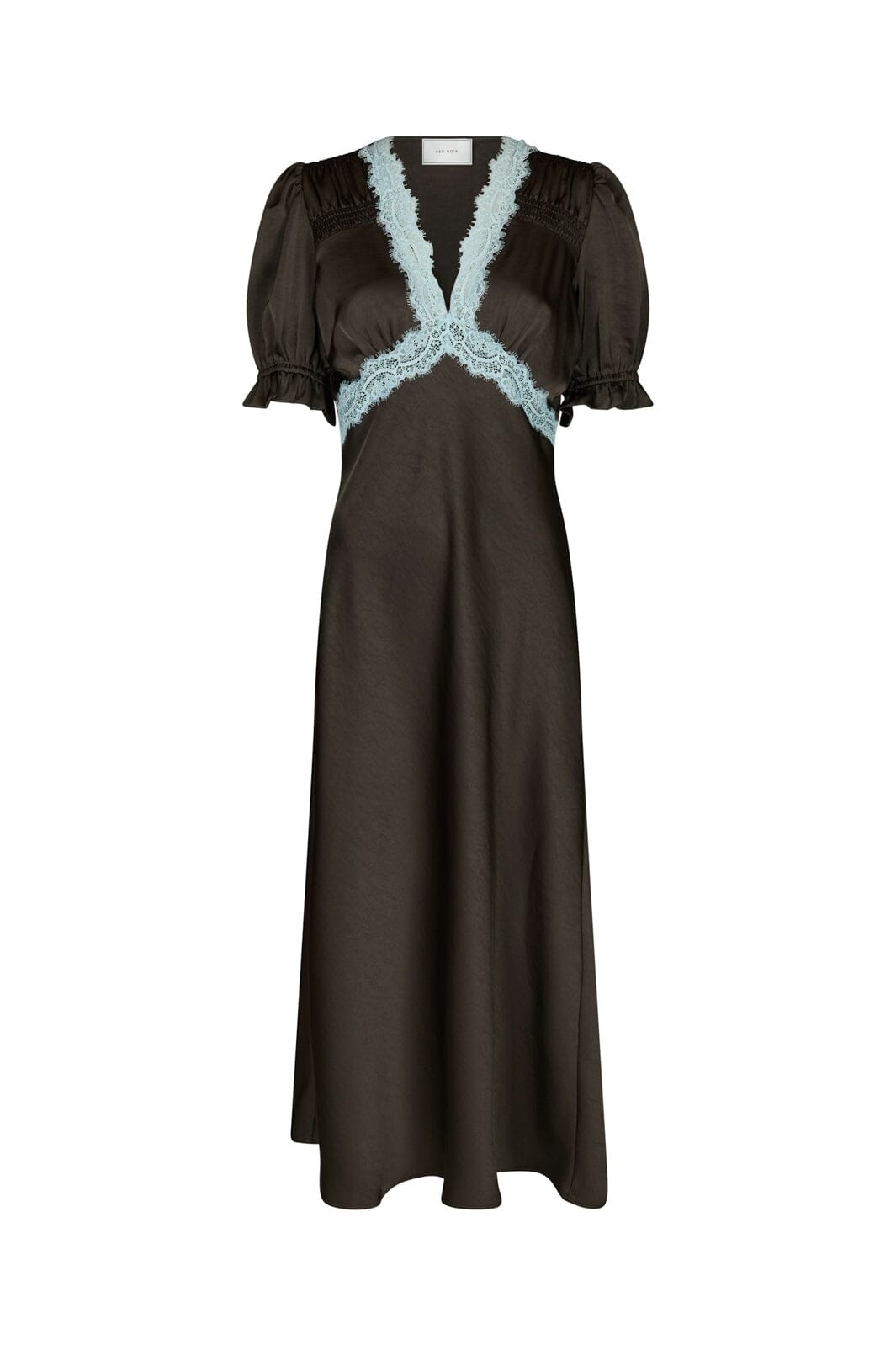 Neo Noir - Vipe Lace Maxi Dress 167735 - 676 - Dark Brown