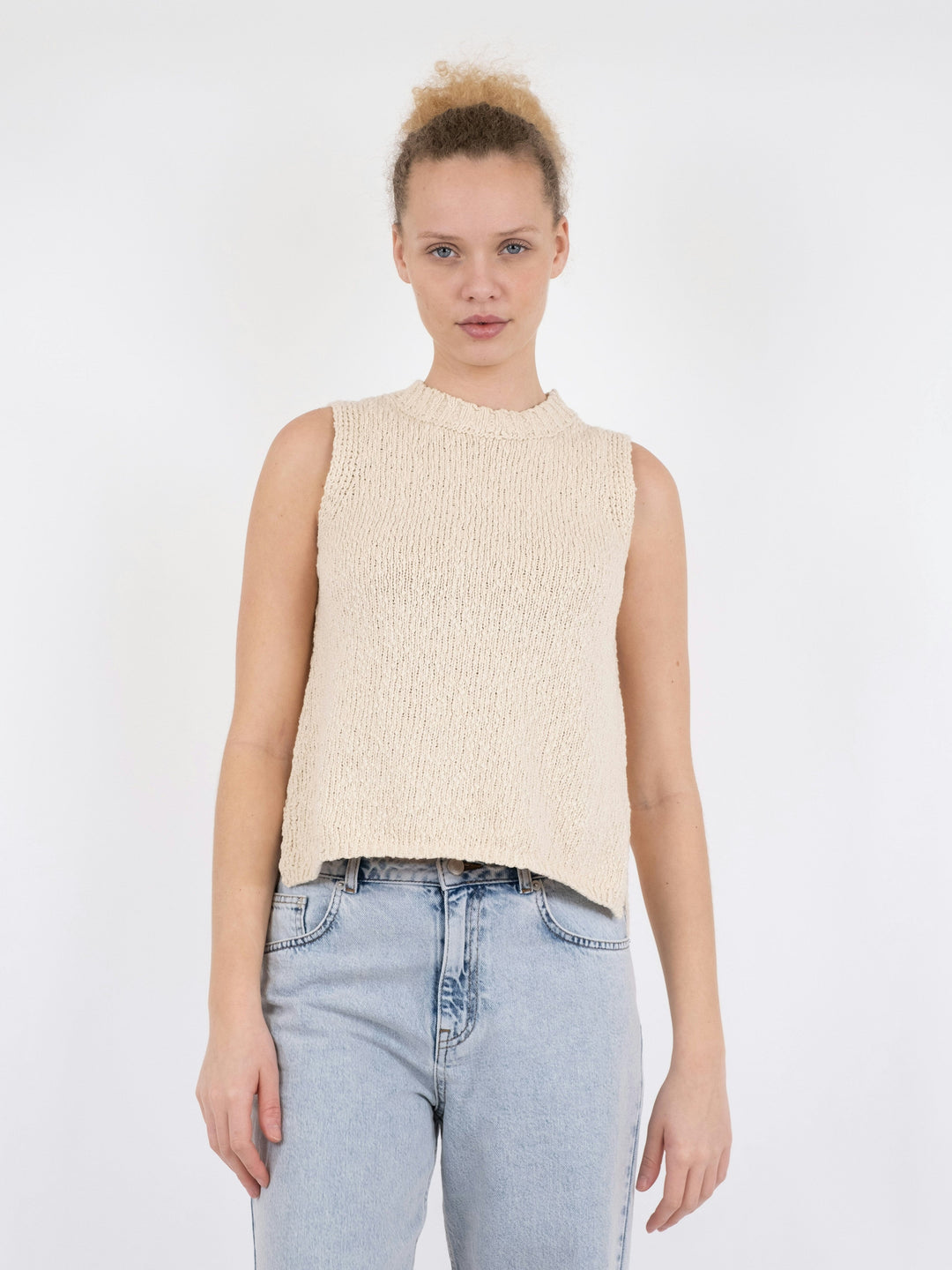 Neo Noir - Virena Knit Vest - Sand