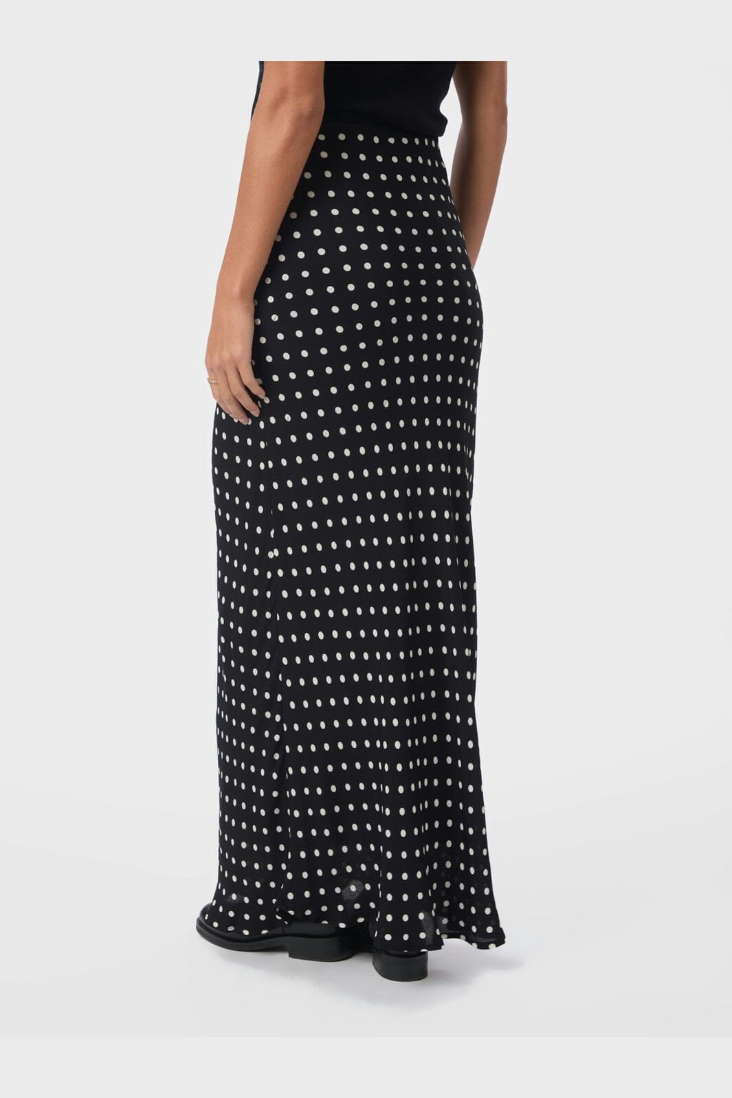 Neo Noir - Viso Crepe Dot Skirt 167940 - 100 - Black