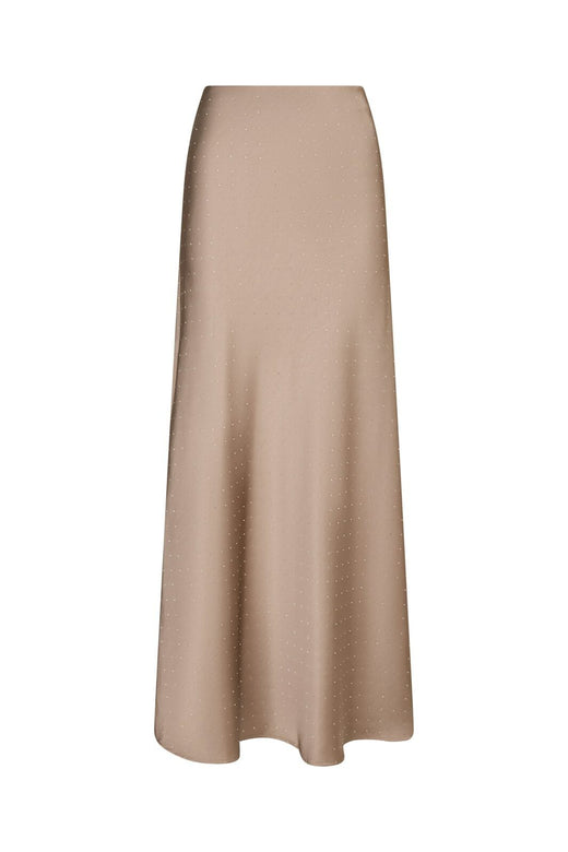 Neo Noir - Viso Heavy Sateen Bedaz Skirt 166890 - 811 - Dark Taupe