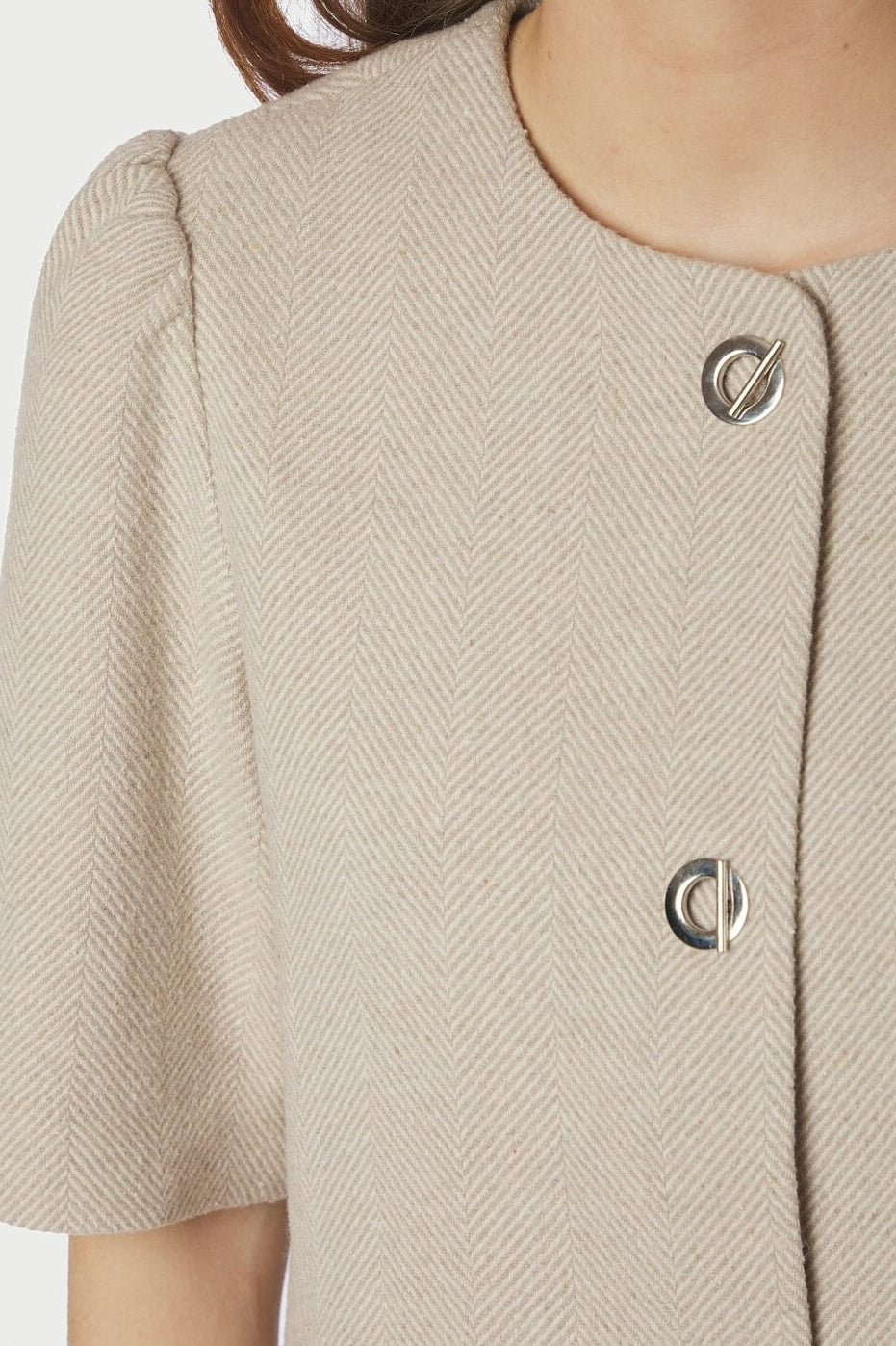 Neo Noir - Xanthe Light Herringbone Blazer 167111 - 213 - Sand