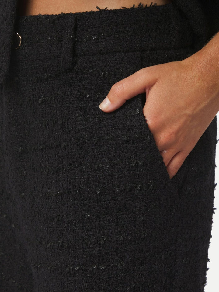 Neo Noir - Zanya Boucle Shorts 167198 - 100 - Black Shorts 