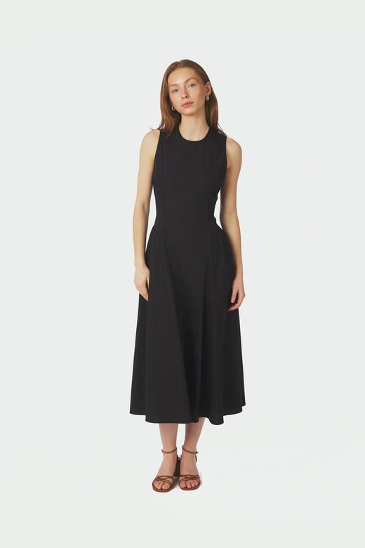 Neo Noir - Zora Poplin Dress 168136 - 100 - Black