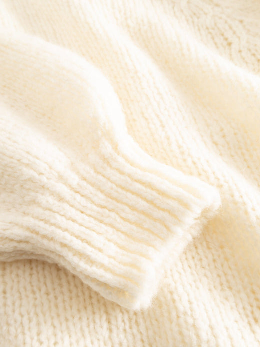 Noella - Fora Knit Cardigan - White Cardigans 