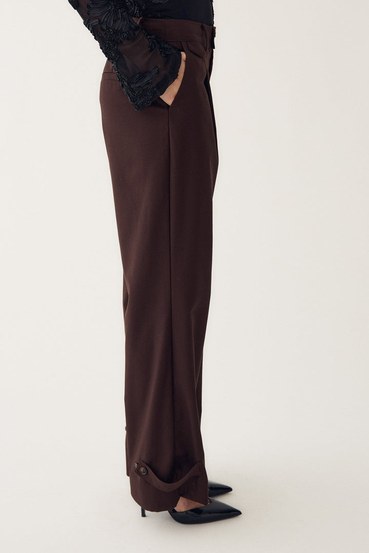 Noella - Joann Pants - 1021 Chocolate Brown Bukser 
