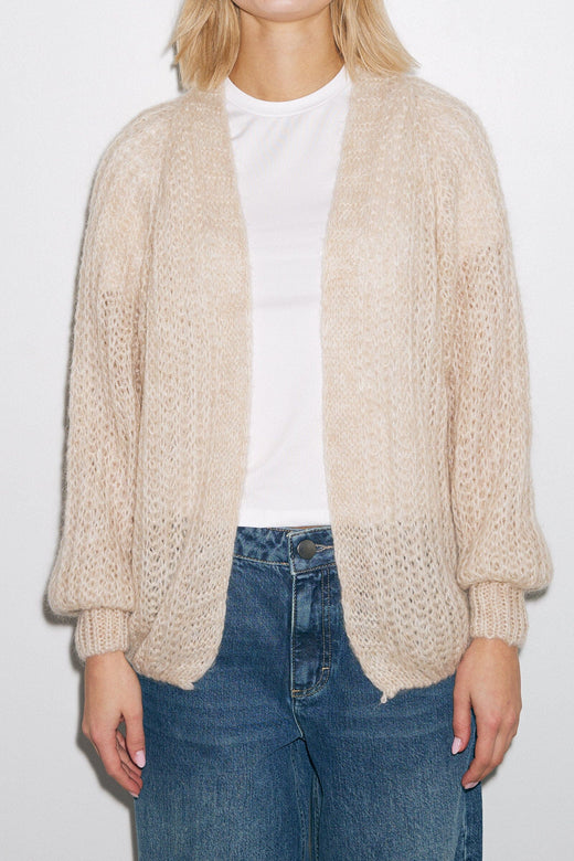 Noella - Joseph Cardigan Solid - 023 Beige Cardigans 
