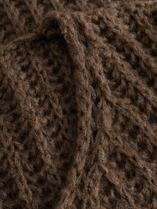 Noella - Joseph Knit Sweater - 1286 Chocolate Melange Strikbluser 