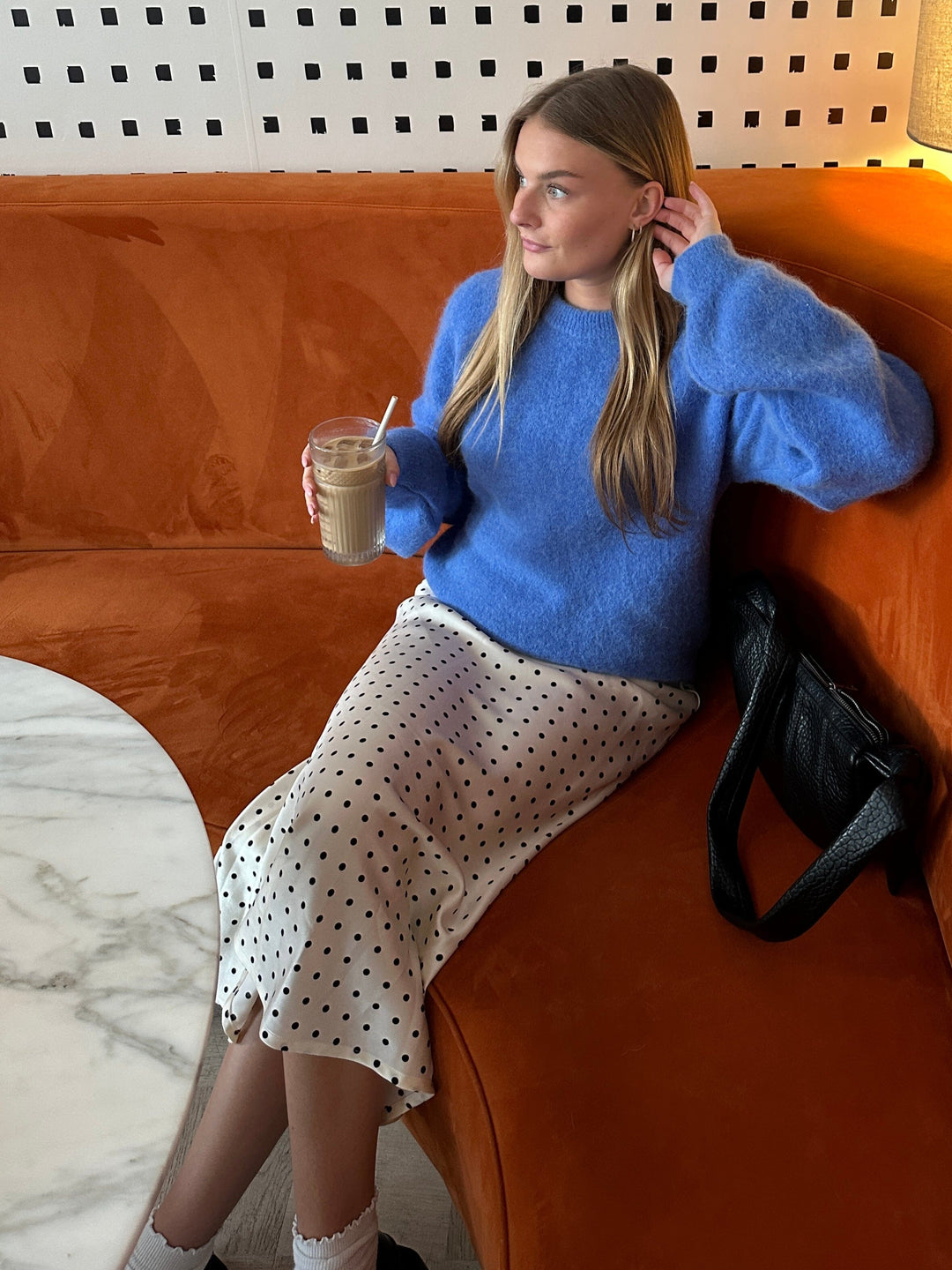 Noella - Kae Knit 12940085 - 1386 - Dove Blue Strikbluser 