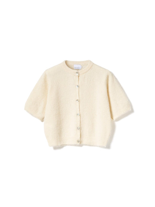 Noella - Kae Ss Knit Cardigan 12940086 - 1206 - Oyster Cardigans 