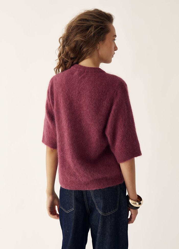 Noella - Kae Ss Knit Cardigan 12940086 - 1285 - Rust Cardigans 