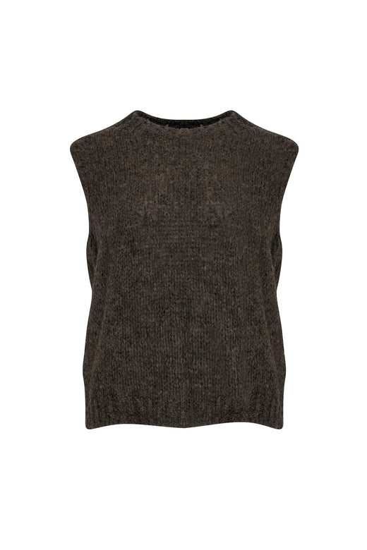 Noella - Kala Knit Vest 11162185 - Nature Brown