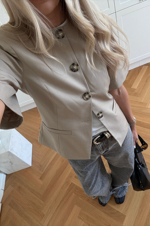 Noella - Kasaundra Blazer 12700029 - 1206 - Oyster Blazere 