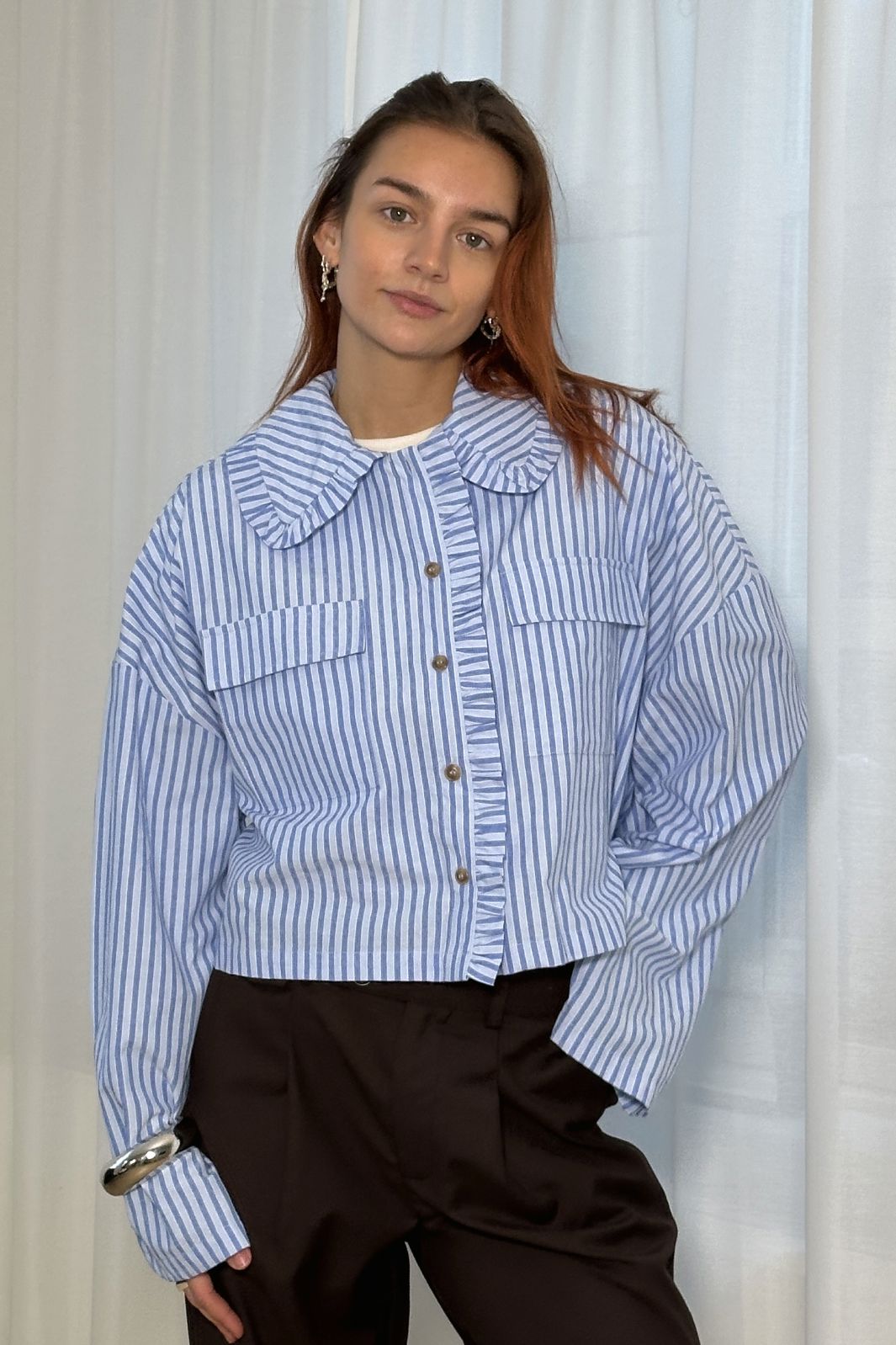 Noella - Kendyll Shirt - 117 Blue Stripe Skjorter 