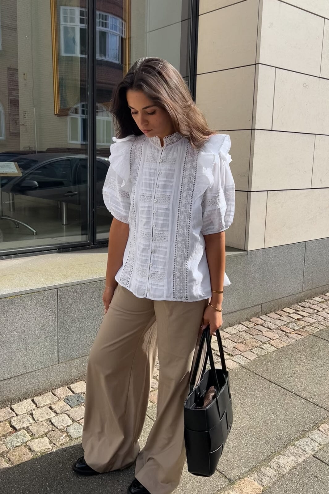 Noella - Keshondra Blouse - 1249 White Bluser 