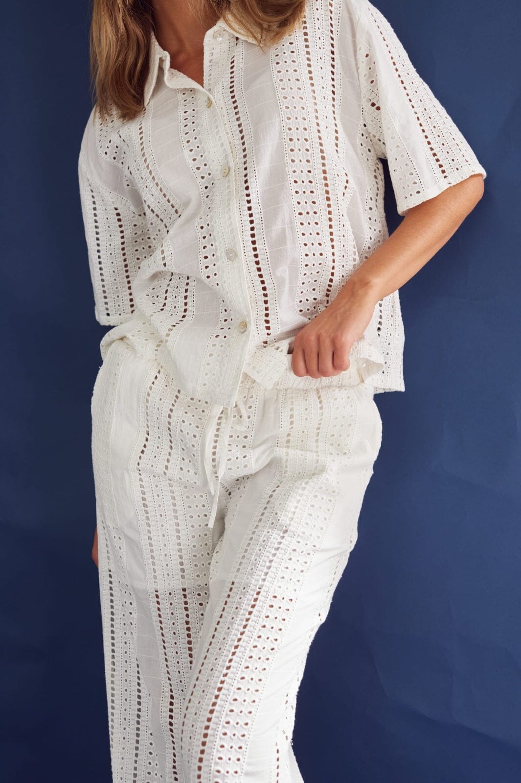 Noella - Kimona Pants 12840001 - 028 White