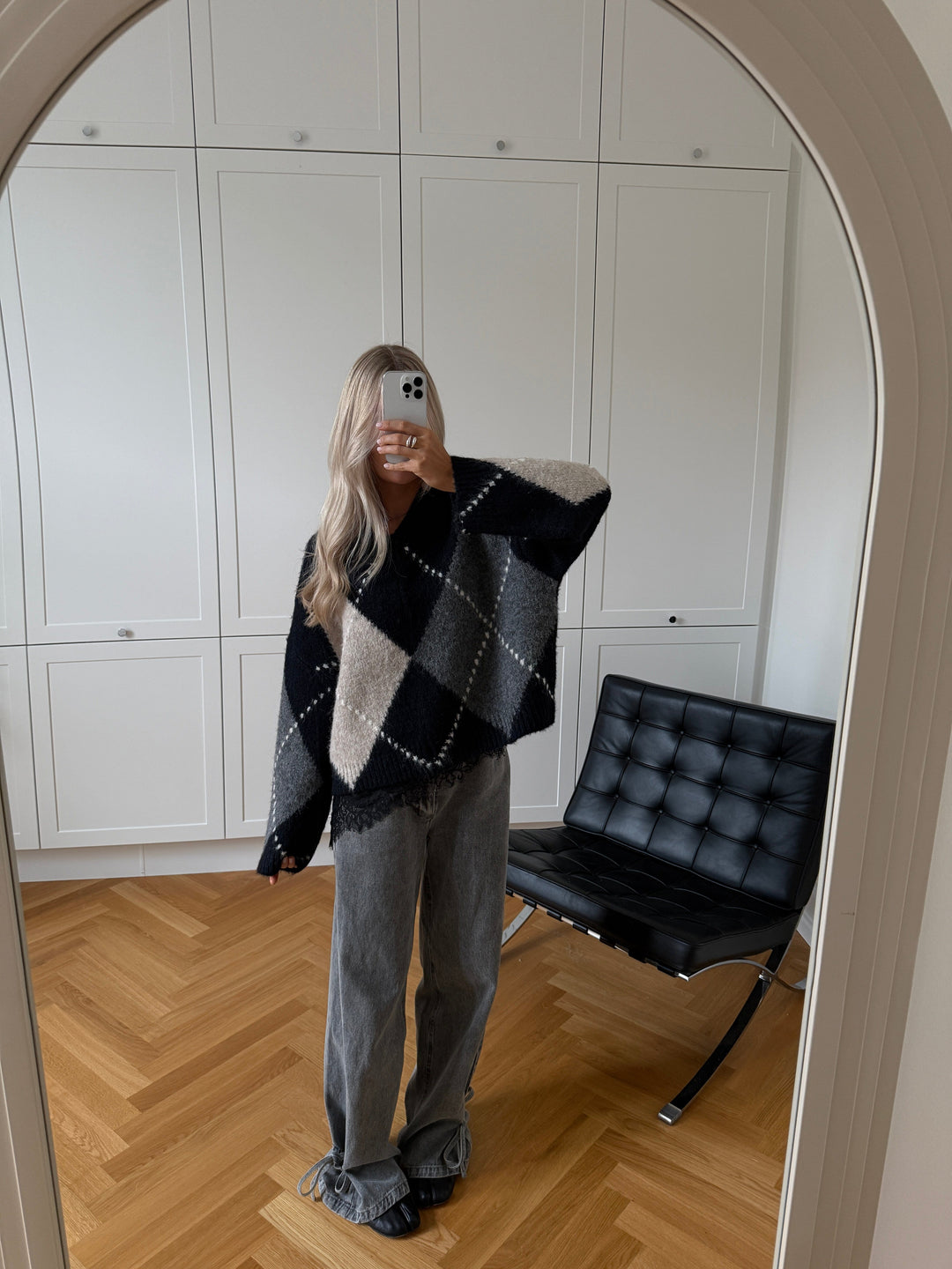 Noella - Lai Knit 14670001 - 670 - Navy Mix Strikbluser 