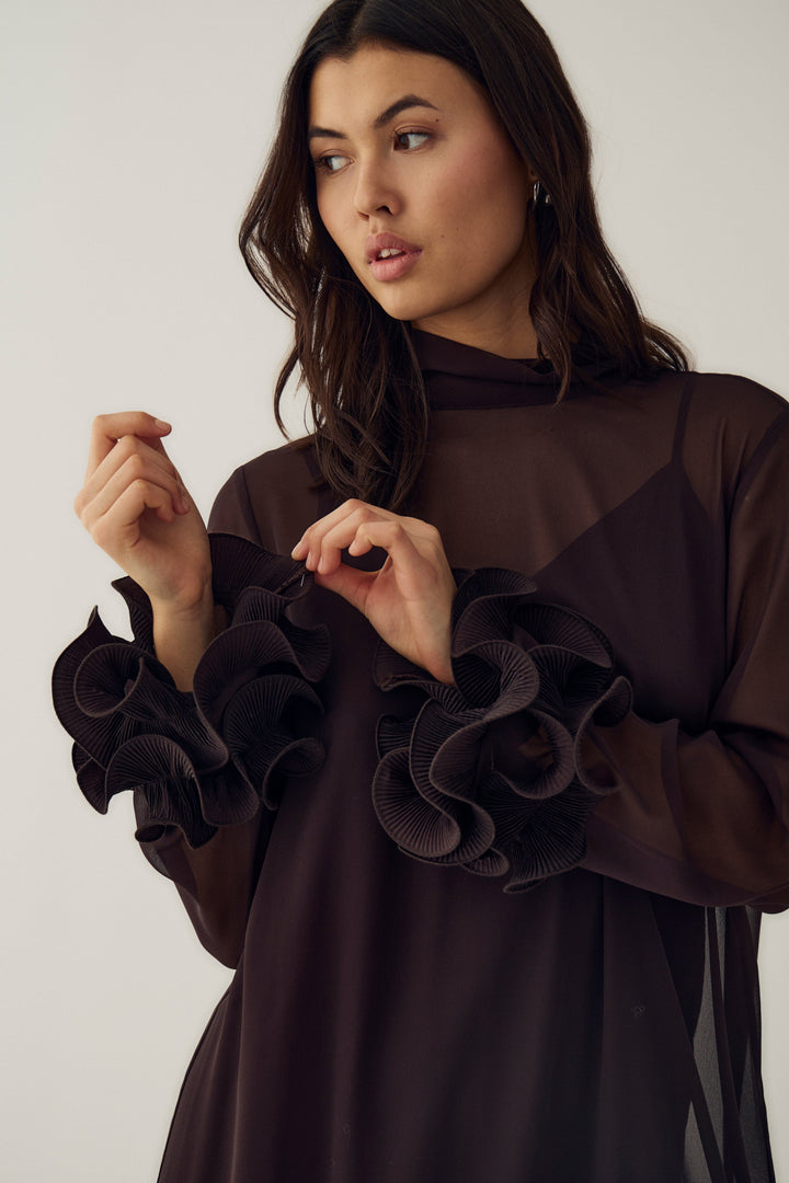 Noella - Latania Dress 14510001 - 674 - Chocolate Kjoler 