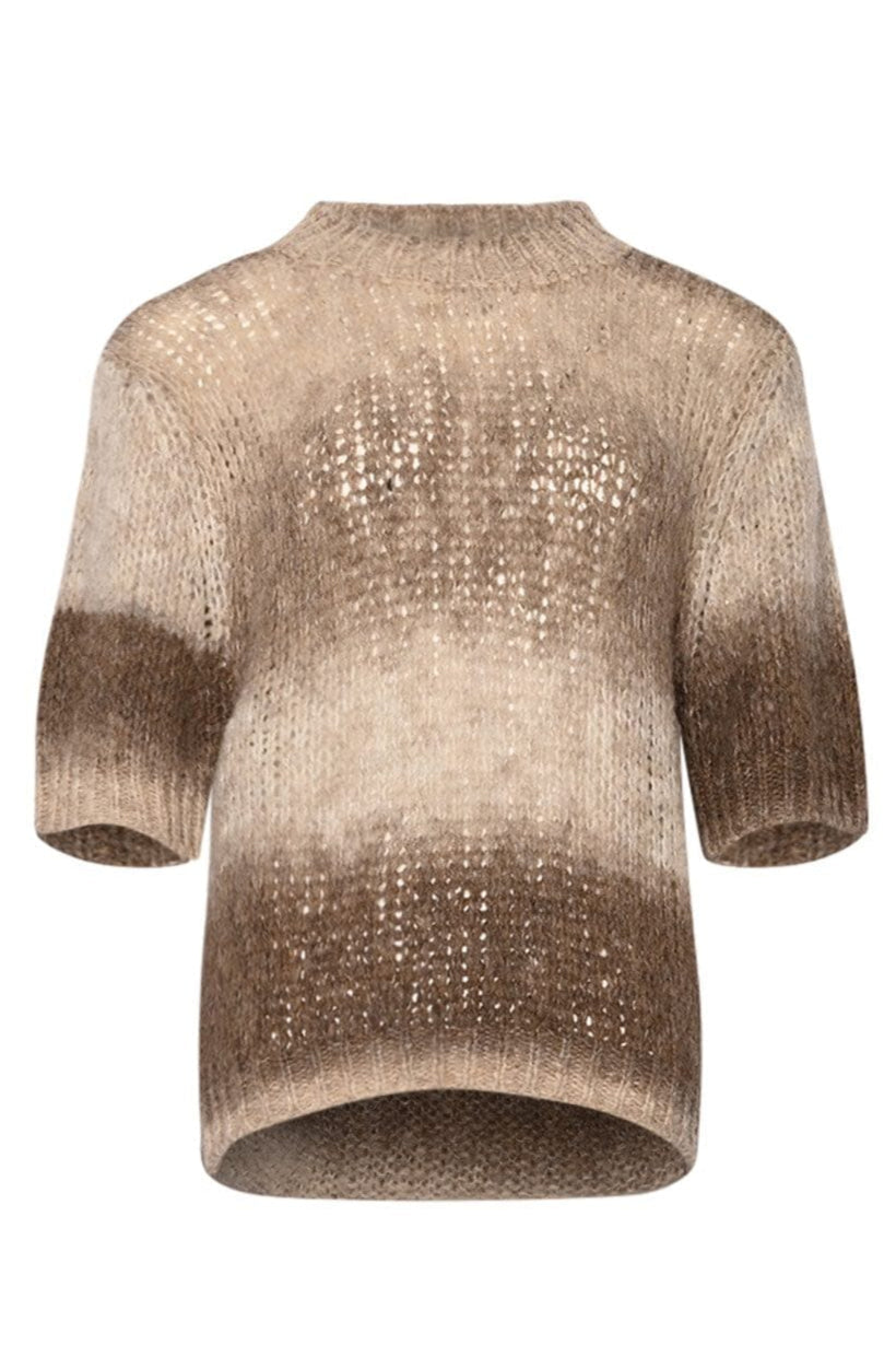 Noella - Leana Knit Top 13960001 - 1374 - Beige Sand Combo