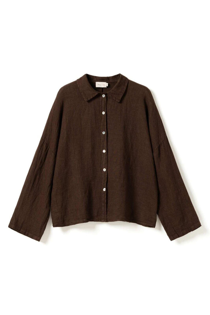 Noella - Leanora Shirt 14700002 - 674 - Chocolate Skjorter 