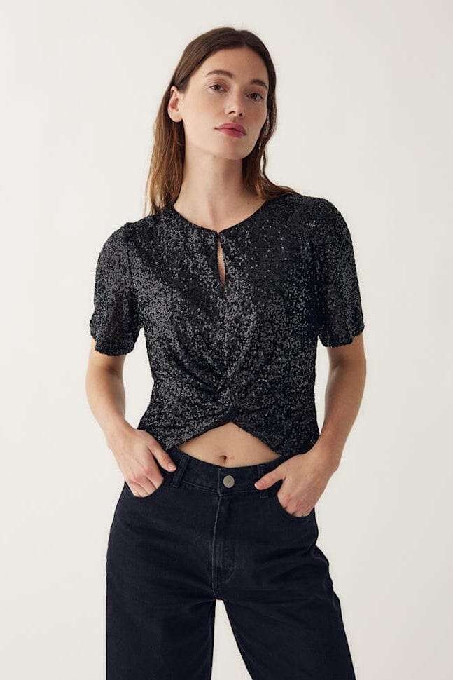 Noella - Lemon Blouse 11670004 - 004 - Black Bluser 