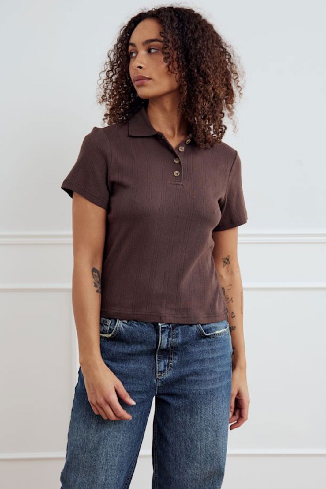 Noella - Lenni Top 10980021 - 674 - Chocolate T-shirts 