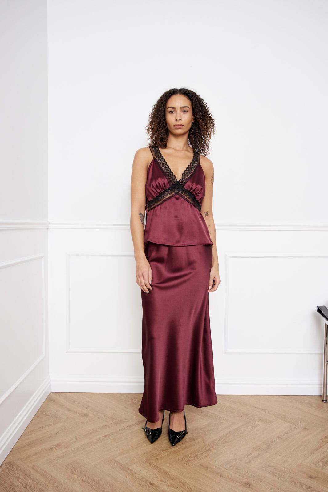 Noella - Leonora Skirt 14050003 - 1355 - Dusty Mahogany