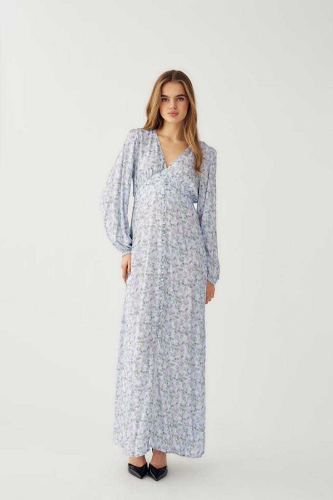 Noella - Lilith Maxi Dress 14160005 - 1390 - Cinthia Blue Print Kjoler 
