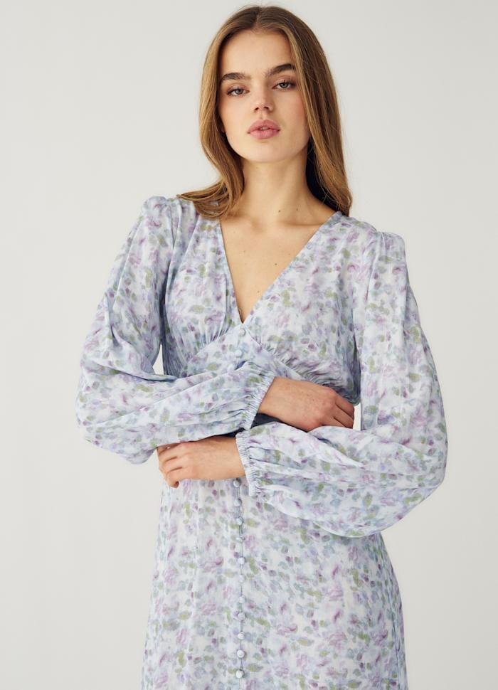 Noella - Lilith Maxi Dress 14160005 - 1390 - Cinthia Blue Print Kjoler 