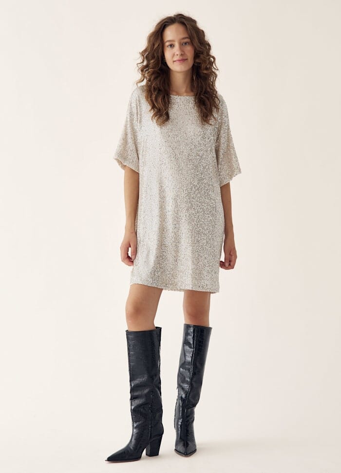 Noella - Lorah Dress 14320003 - 766 - Silver Kjoler 