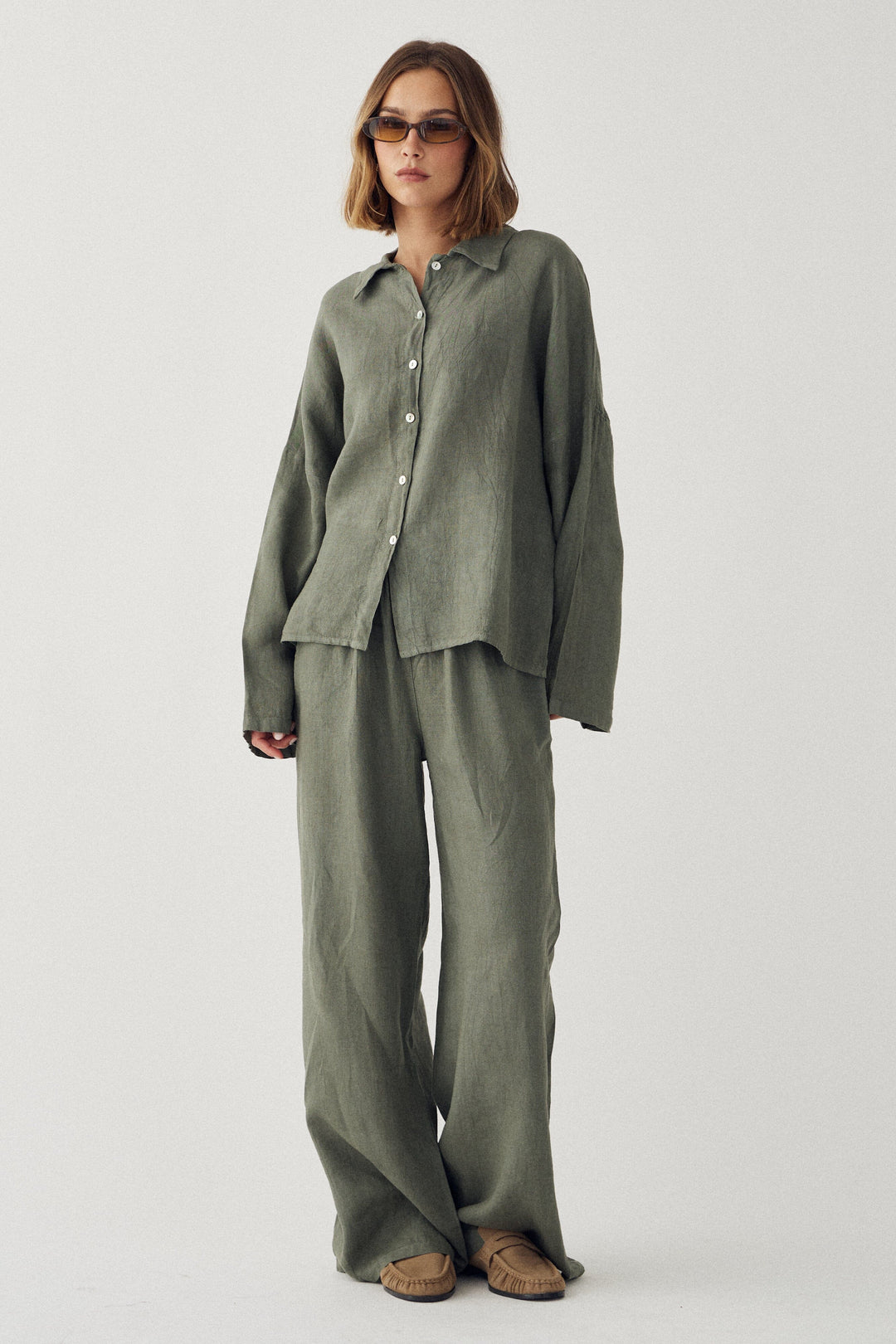 Noella - Lorann Pants 14700004 - 1468 - Green Leaf Bukser 