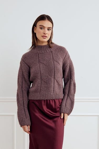 Noella - Lynx Knit 13780001 - 1251 - Morel Strikbluser 