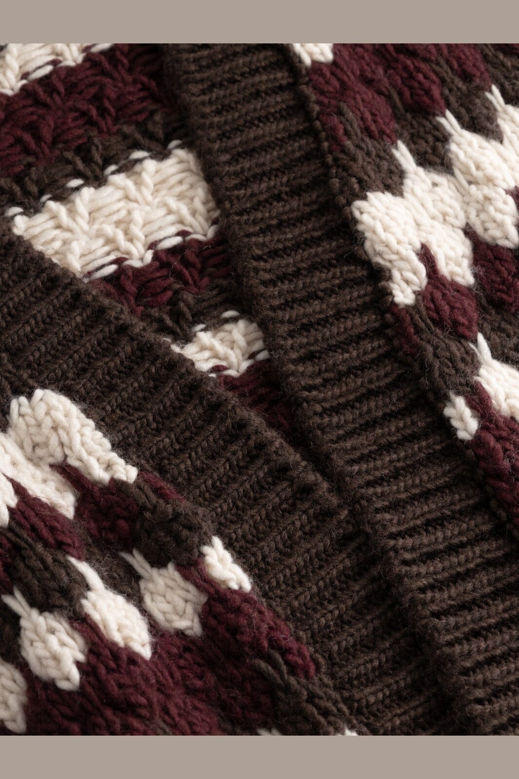 Noella - N-Fora Knit Cardigan 16870002 - 1528 - Deveen Burgundy Mix