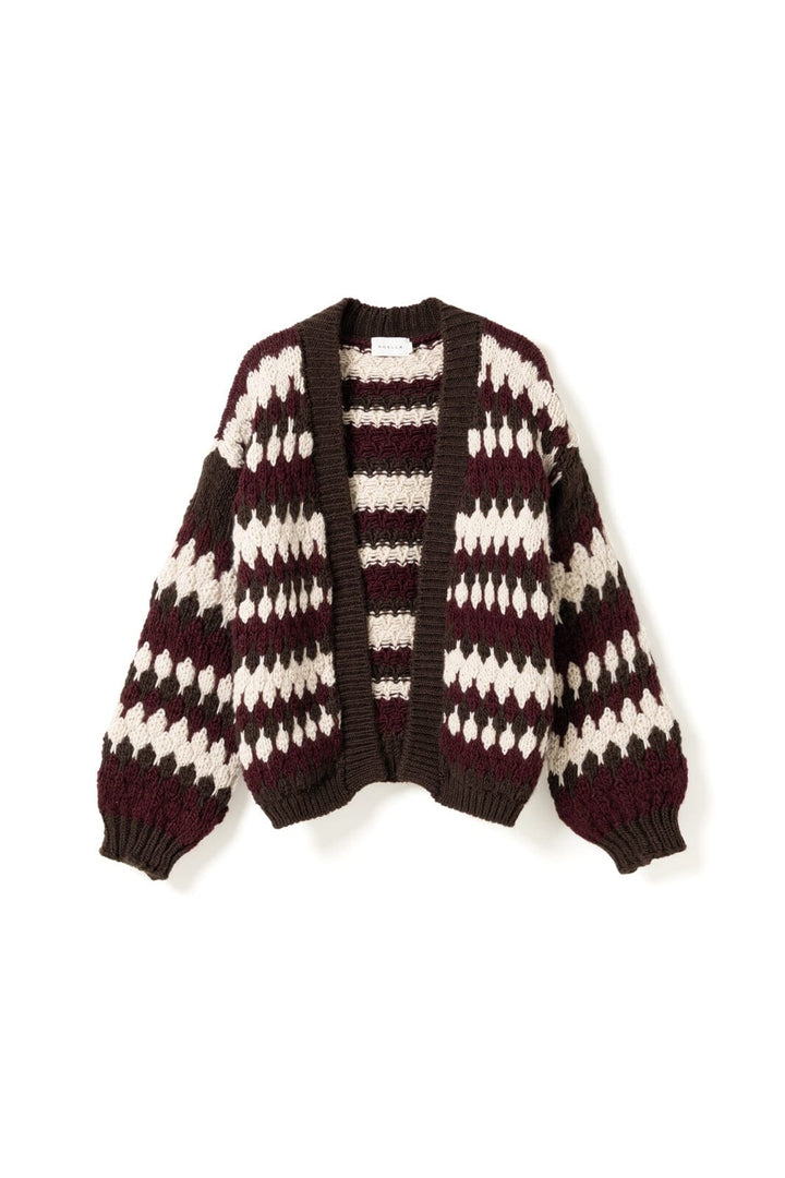 Noella - N-Fora Knit Cardigan 16870002 - 1528 - Deveen Burgundy Mix