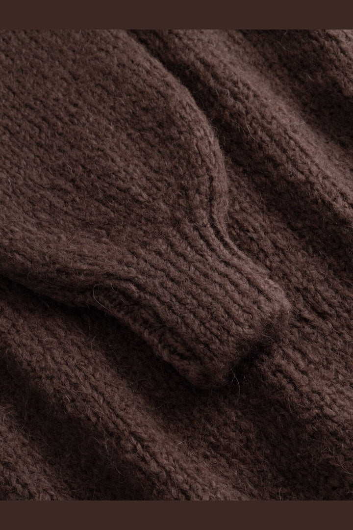 Noella - N-Fora Long Knit Cardigan 11430001 - 548 - Dark Brown
