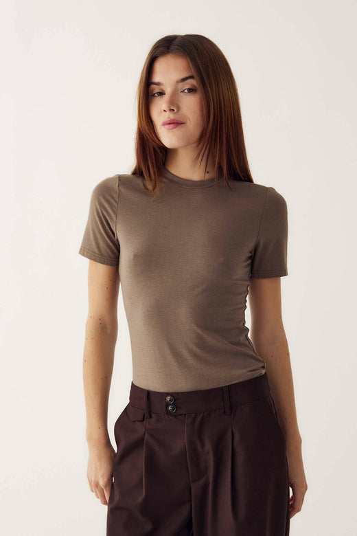 Noella - N-Julia T-Shirt 14500003 - 1438 - Timber Wolf T-shirts 