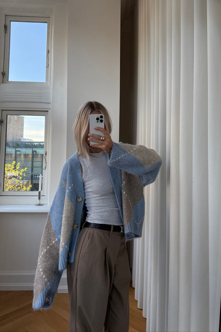 Noella - N-Laiana Knit Cardigan 14670002 - 1514 - Sky Blue Mix Cardigans 