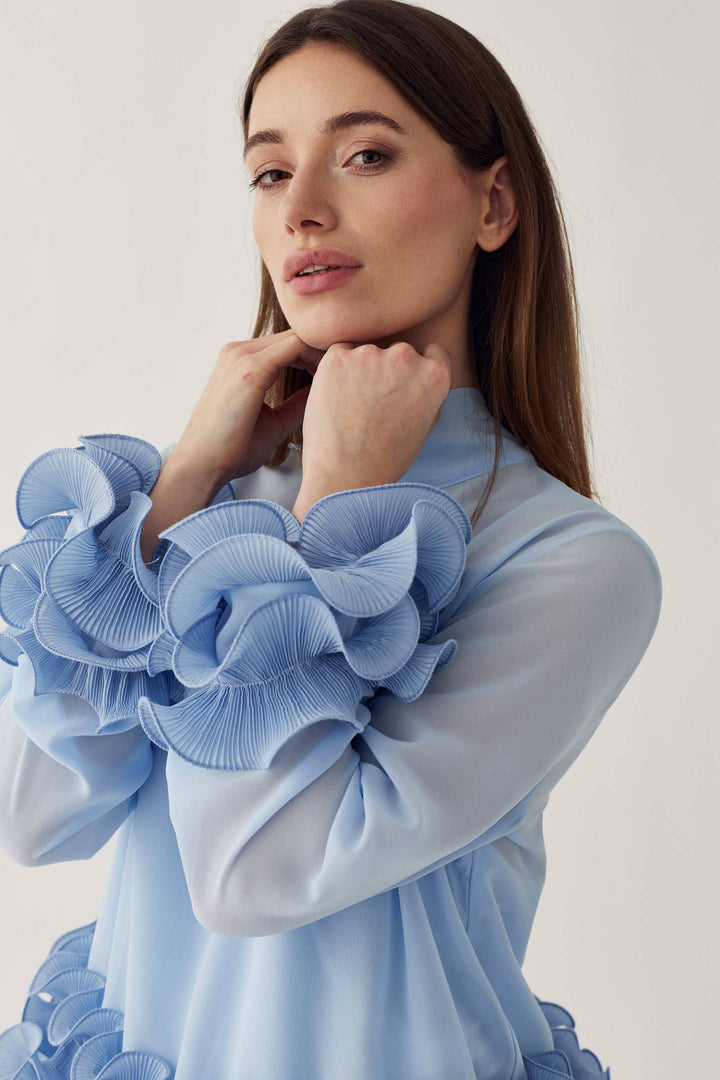 Noella - N-Latanietta Blouse 14510002 - 387 - Sky Blue Bluser 