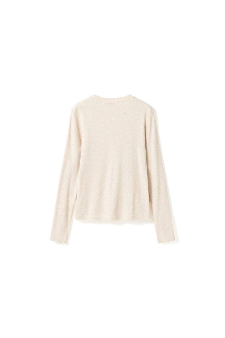 Noella - N-Lidie Ls Top 17000001 - 1236 - Oatmeal Melange