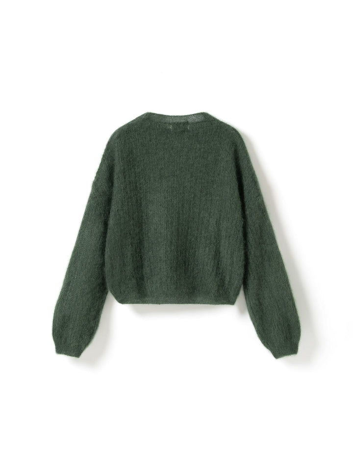 Noella - N-Lillee Knit 17030001 - 984 - Leaf Green Strikbluser 