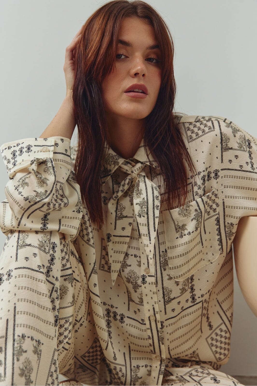 Noella - N-Lirinnah Shirt 15160001 - 1434 - Dolly Ivory Print