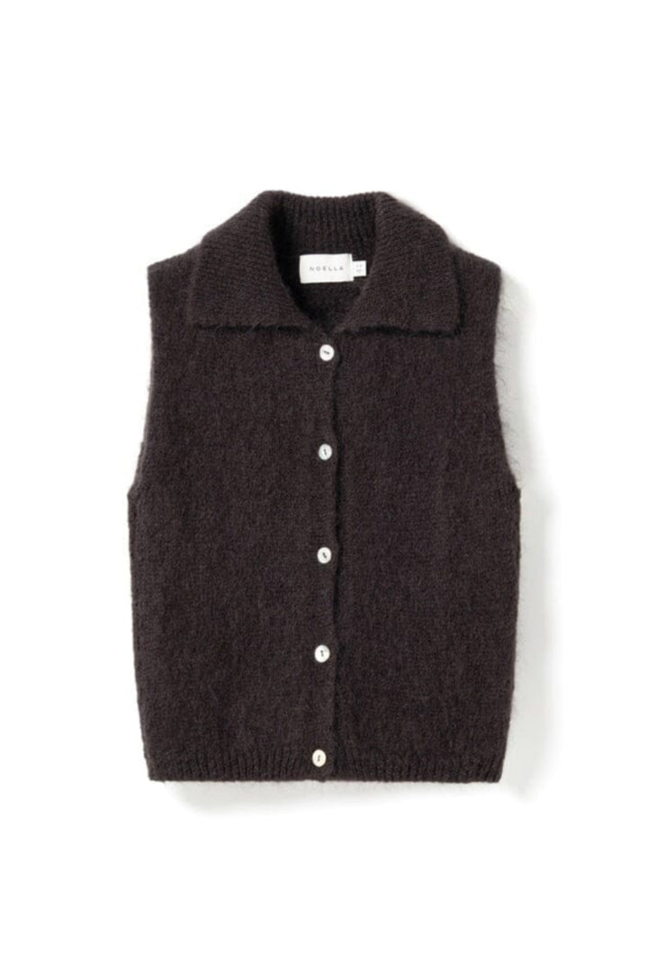 Noella - N-Makana Knit Vest 16770002 - 1021 - Chocolate Brown