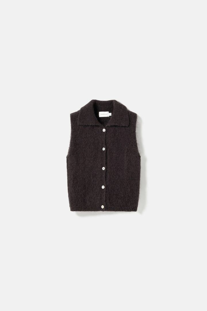 Noella - N-Makana Knit Vest 16770002 - 1021 - Chocolate Brown