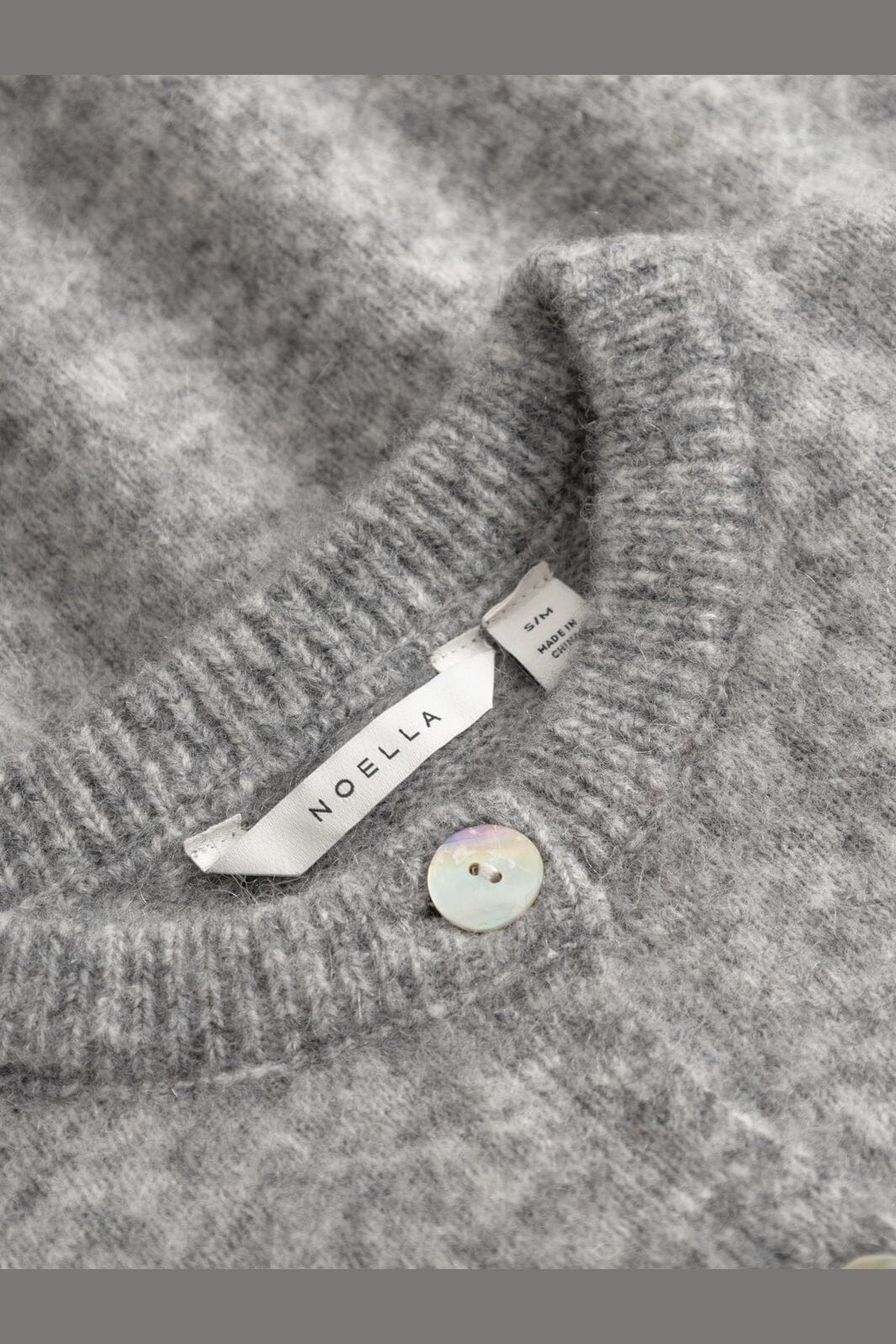Noella - N-Mansa Knit Cardigan 16650002 - 972 - Medium Grey Mel.