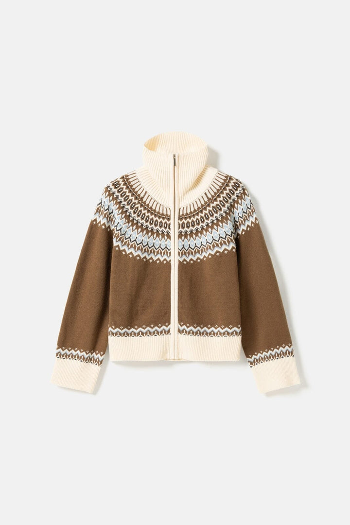 Noella - N-Marcenia Knit Cardigan 16660001 - 878 - Brown Mix