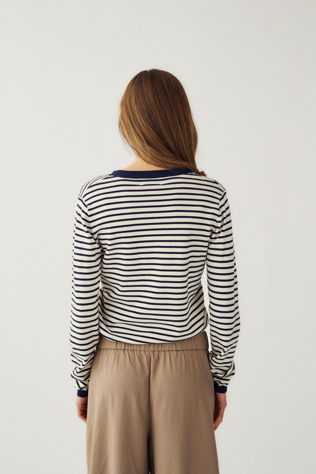 Noella - N-Marg Knit Cardigan 16010002 - 1476 - Dannia Blue Stripe Cardigans 