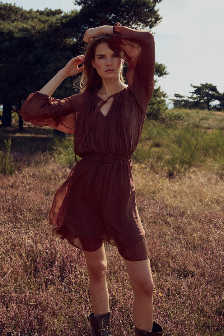 Noella - N-Mariel Dress 15650001 - 674 - Chocolate Kjoler 