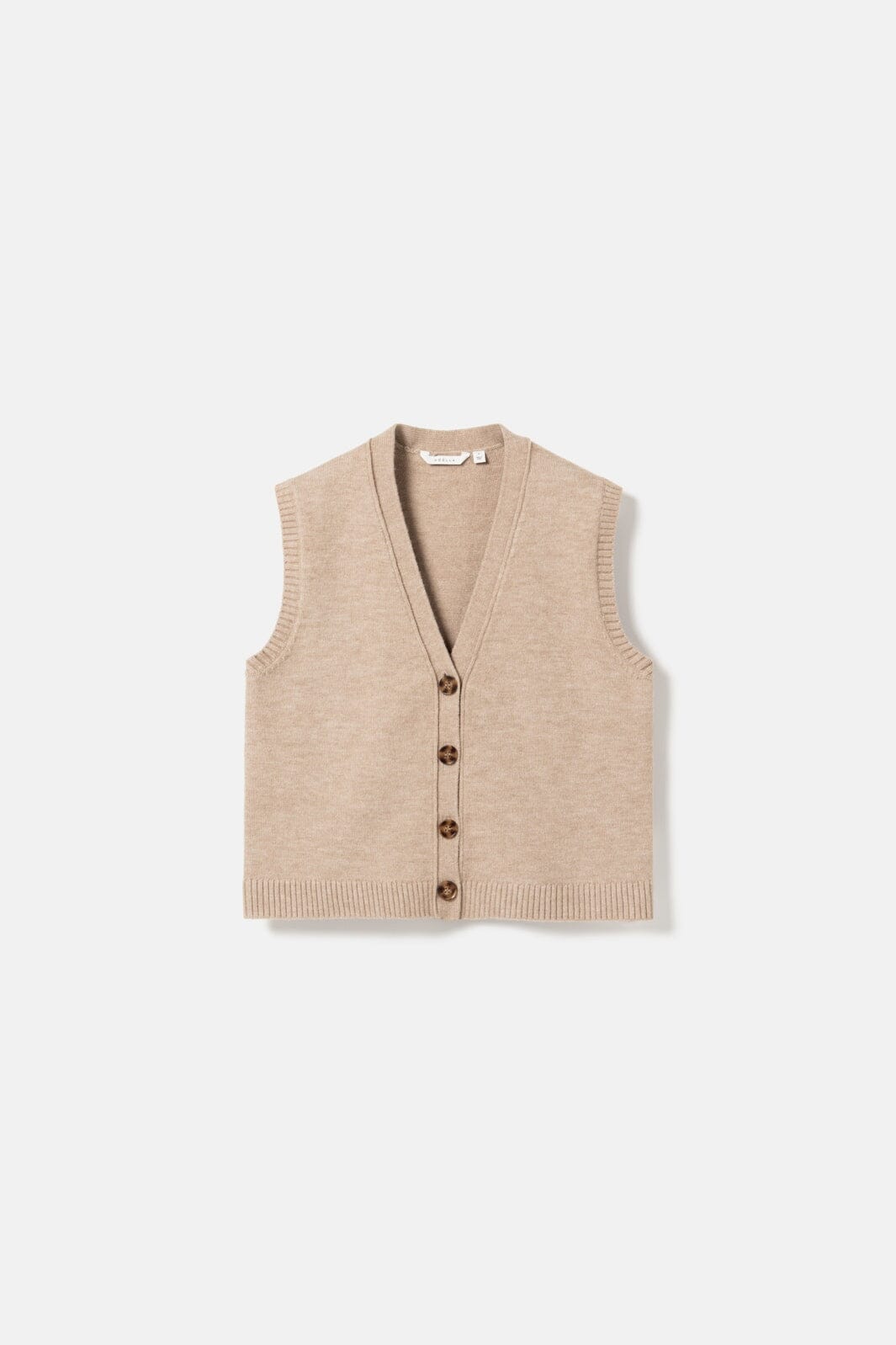 Noella - N-Marilynn Knit Vest 13770006 - 969 - Sand Melange