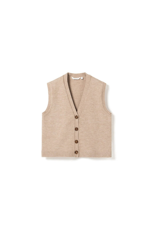 Noella - N-Marilynn Knit Vest 13770006 - 969 - Sand Melange